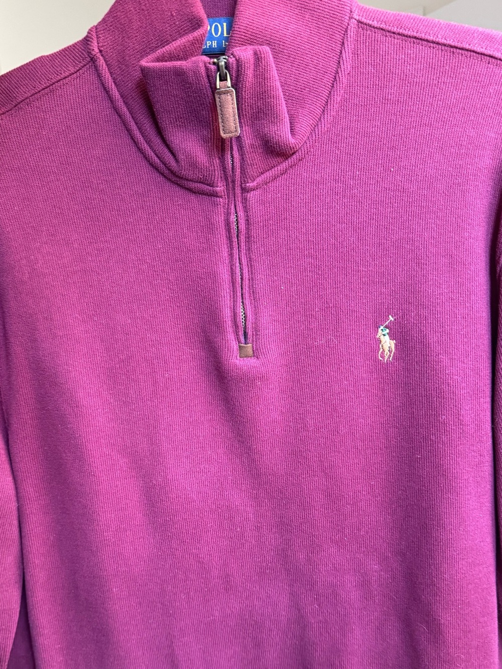 Ralph Lauren Men's Half-Zip Sweater - Maroon